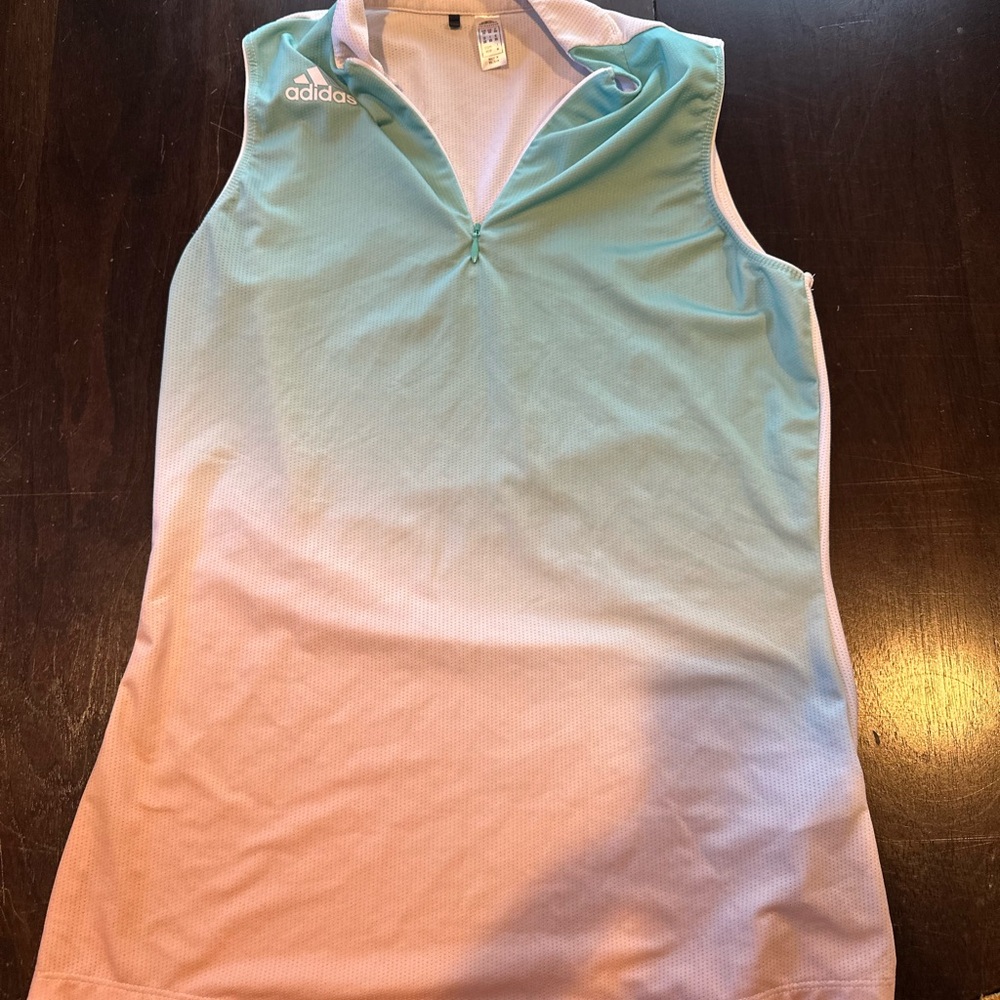 Adidas Blue and Pink Women's Top